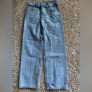 Zara grey jeans, with sequins, size 10